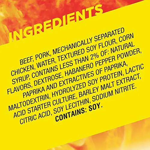 Снэк-палочка для мяса Slim Jim Monster со вкусом горячего AF 1 94 унции Палка (18 шт.)