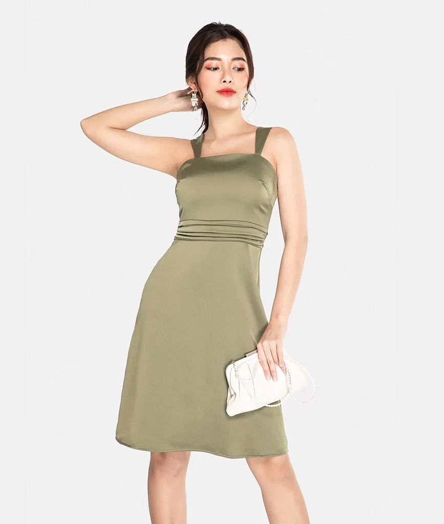 Однотонное атласное платье на бретелях-спагетти соблазнительное женское цельнокроеное без рукавов для лета Клубная одежда вечеринки мини-платье