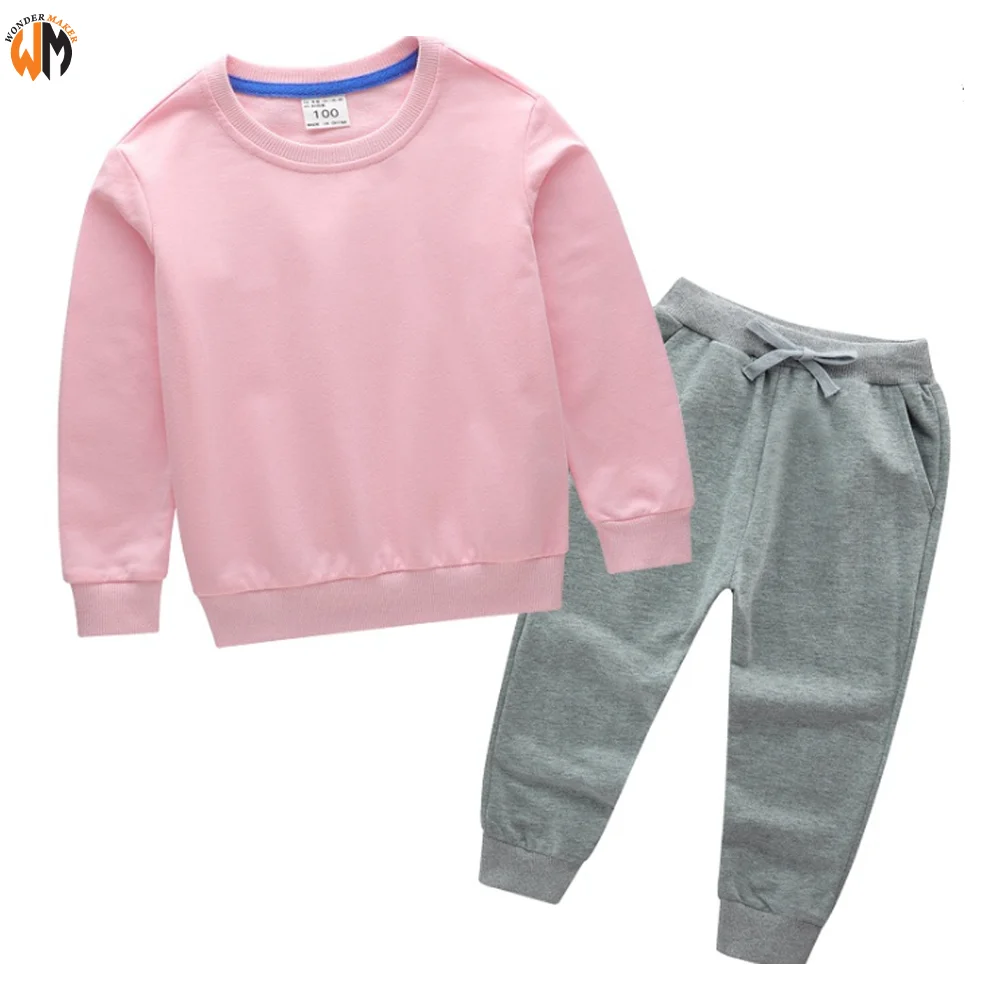 2021 Baby Sweat suit Gym Youth Tracksuits / Children Blank Kids Track Suit Sport Suit/Jogging Suit