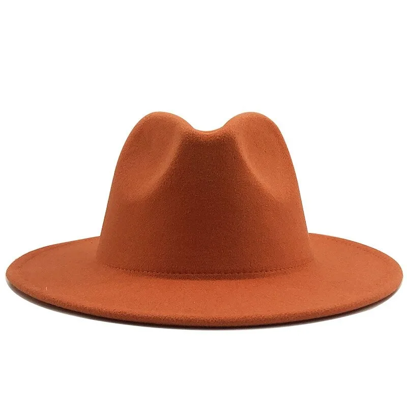 Мужские и женские шерстяные шапки оранжевого цвета с плоским верхом высокого качества