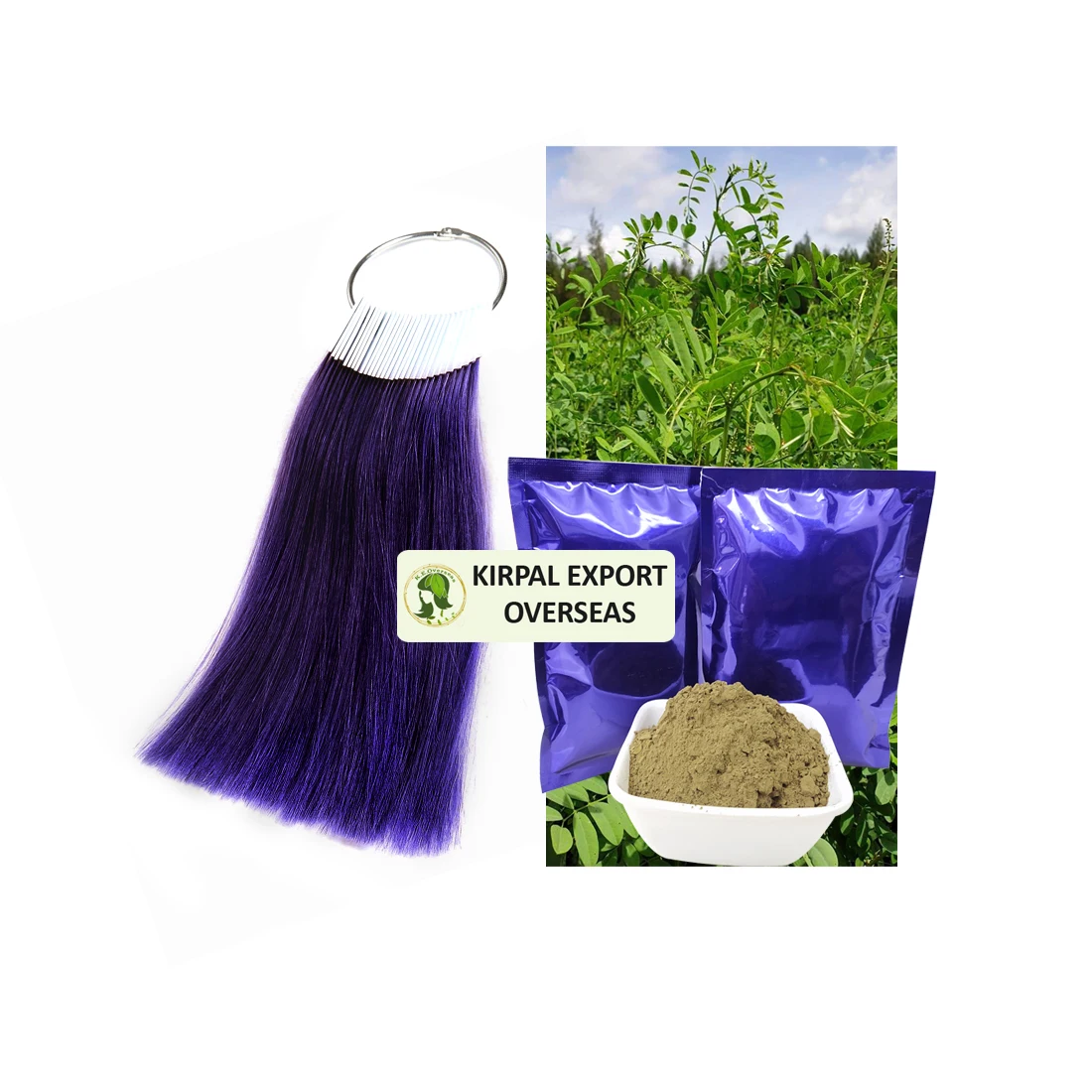 100% Natural Organic Indigo Powder Finest Quality Hair Dye for Deep Blue Semi-Permanent Hair Coloring Long Lasting Green Color