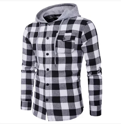 Oversize 5XL Flannel Vintage Classic Design Shirt Mens Plaid Long Sleeve Check Shirts For Men