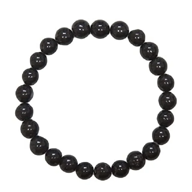 Браслет из черного агата и натурального камня