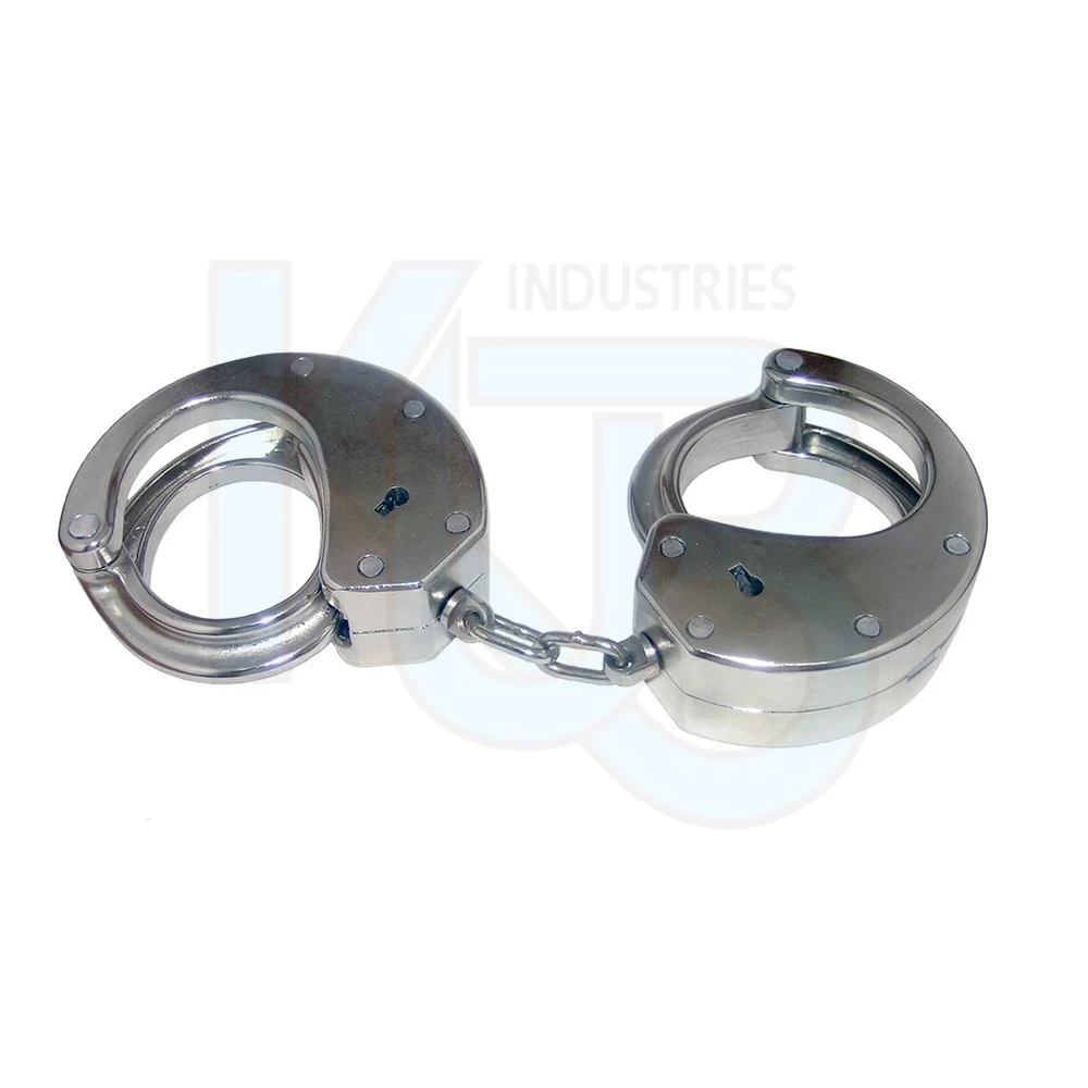  Высококачественные полицейские наручники из углеродистой стали Складные Металлические