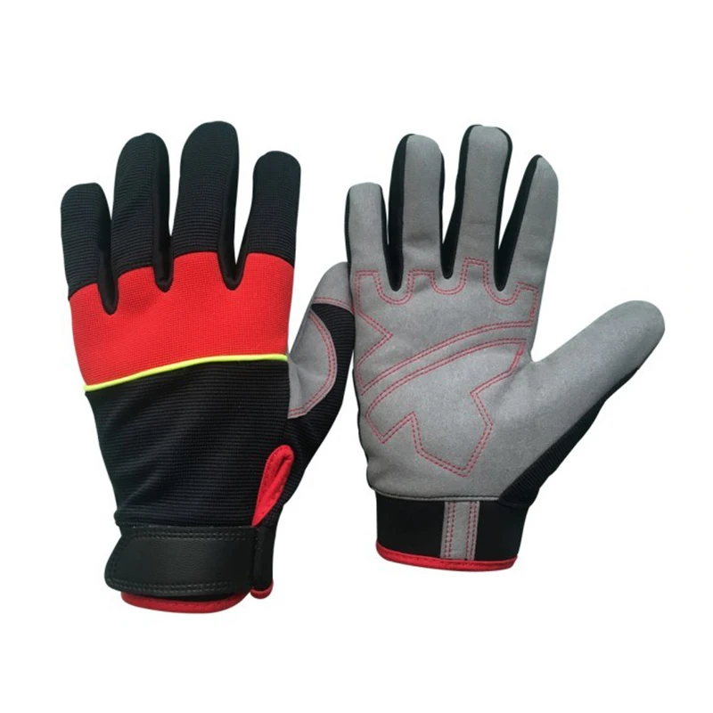 Polyester Lined Work Safety Glove Crinkle Latex Palm Coated Rubber Dipped Cotton Knitted Wrinkle Hand Anti-Slip Anti-Impact