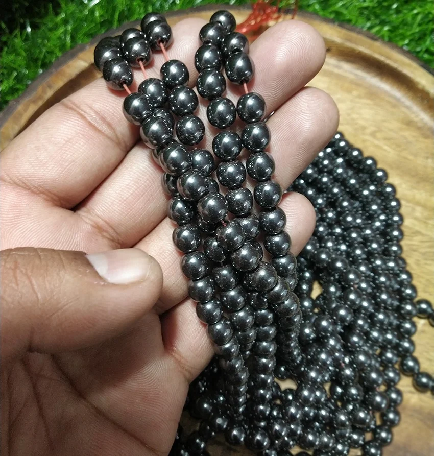 
Hematite Loose Beads Natural Magnetic Hematite 8mm Beads Strands gemstone Beads For Bracelets Necklace DIY Jewelry Making 
