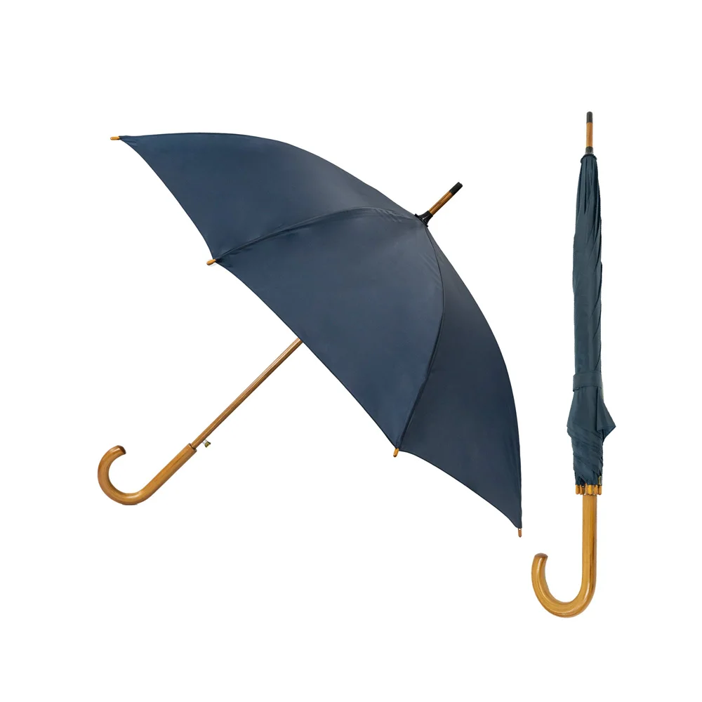  Экспортный Высококачественный водонепроницаемый зонт с деревянной ручкой для мужчин и женщин печать логотипа индивидуальные размеры оптовая продажа