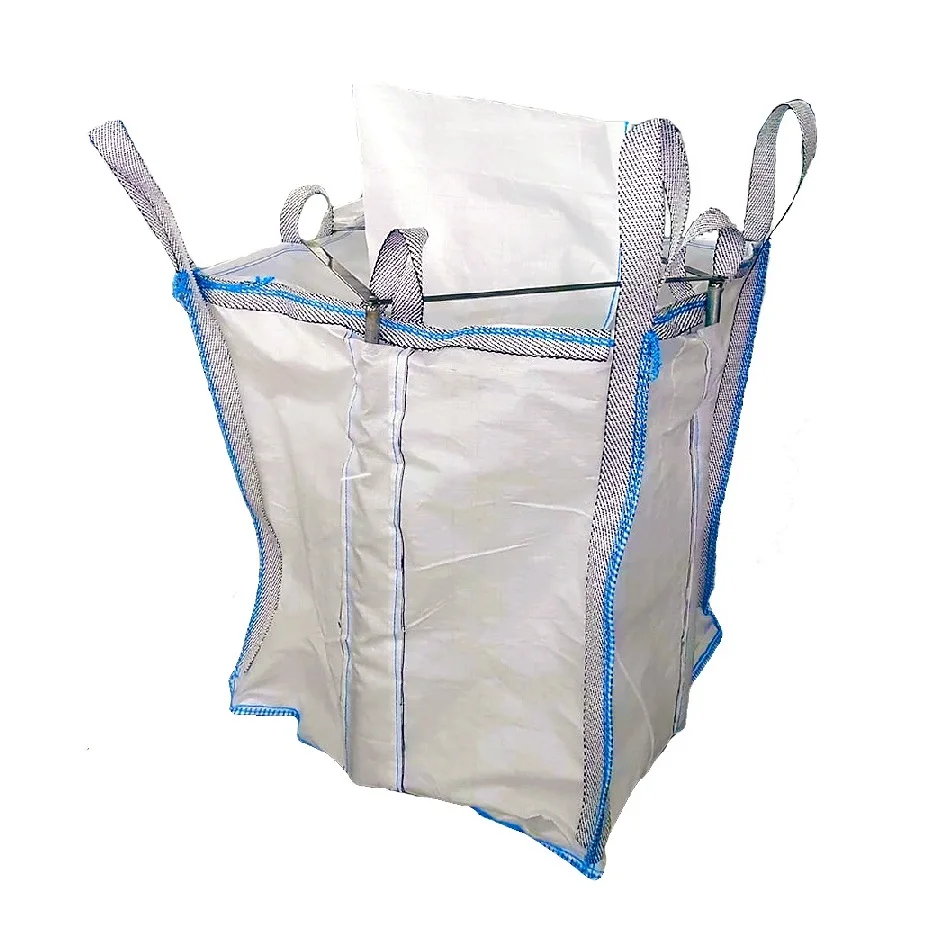 Custom Size 100% Virgin PP Polypropylene Bitumen Bag (metal frame) Bulk Bag For Packing Cement, Sand, Mine, Ore