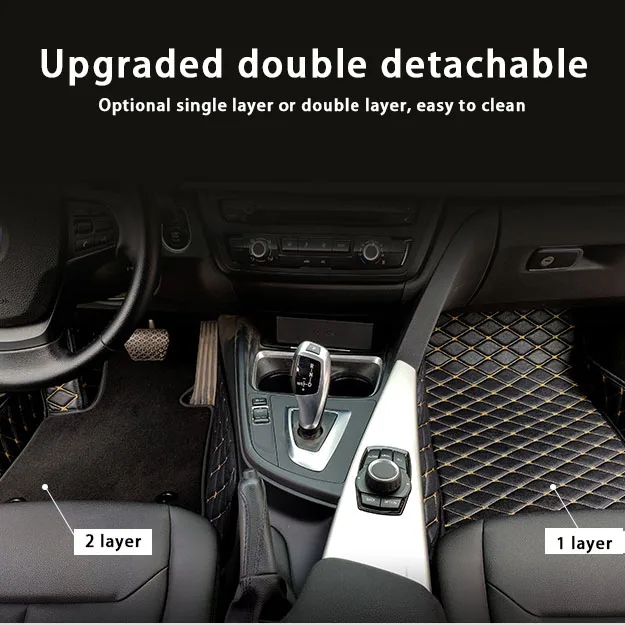 diamond stitch car mats
