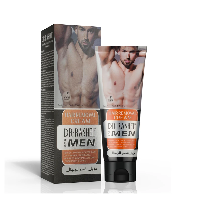 
DR.RASHEL Fast Permanent Hair Removal Cream, Painless Armpit Hands Face Body Hair Legs Hair Removal Cream For Men 