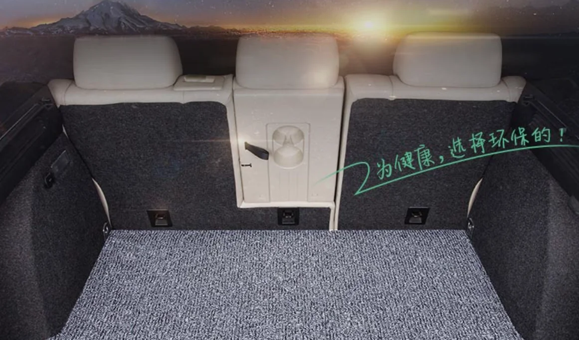 Black Color recycled polyester staple fiber for car material