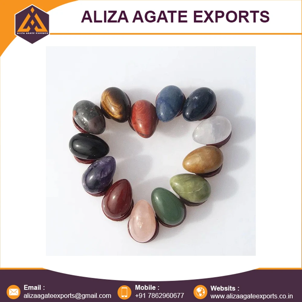 Hot sell cheap price Healing Rock Quartz Crystal Yoni Eggs Natural Jade Eggs for healing