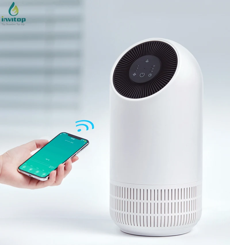 Портативное приложение для очистки воздуха со светодиодной подсветкой, очистители воздуха большого помещения, мини-очиститель воздуха для дома