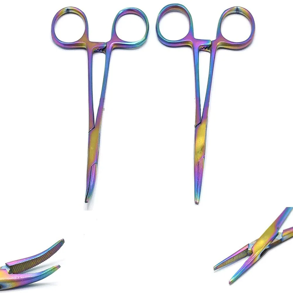 
Dental SURGERY Hemostatic Forceps towel clip dressing forceps straight curve 