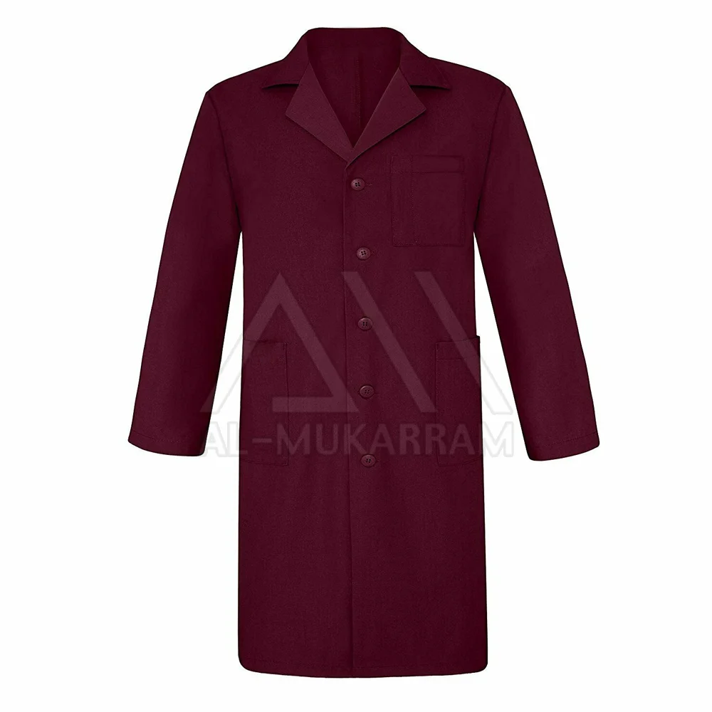 
Customized Pink Hospital Lab Coat For Women Long Sleeve Large Size 