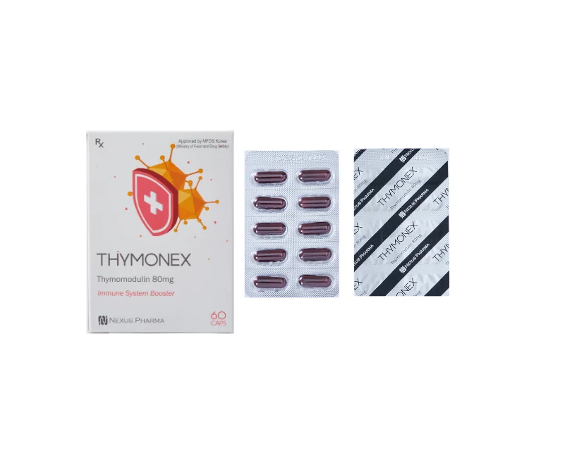 
 Усилитель иммунной системы Thymonex, антибактериальный агент Thymomodulin, 80 мг  