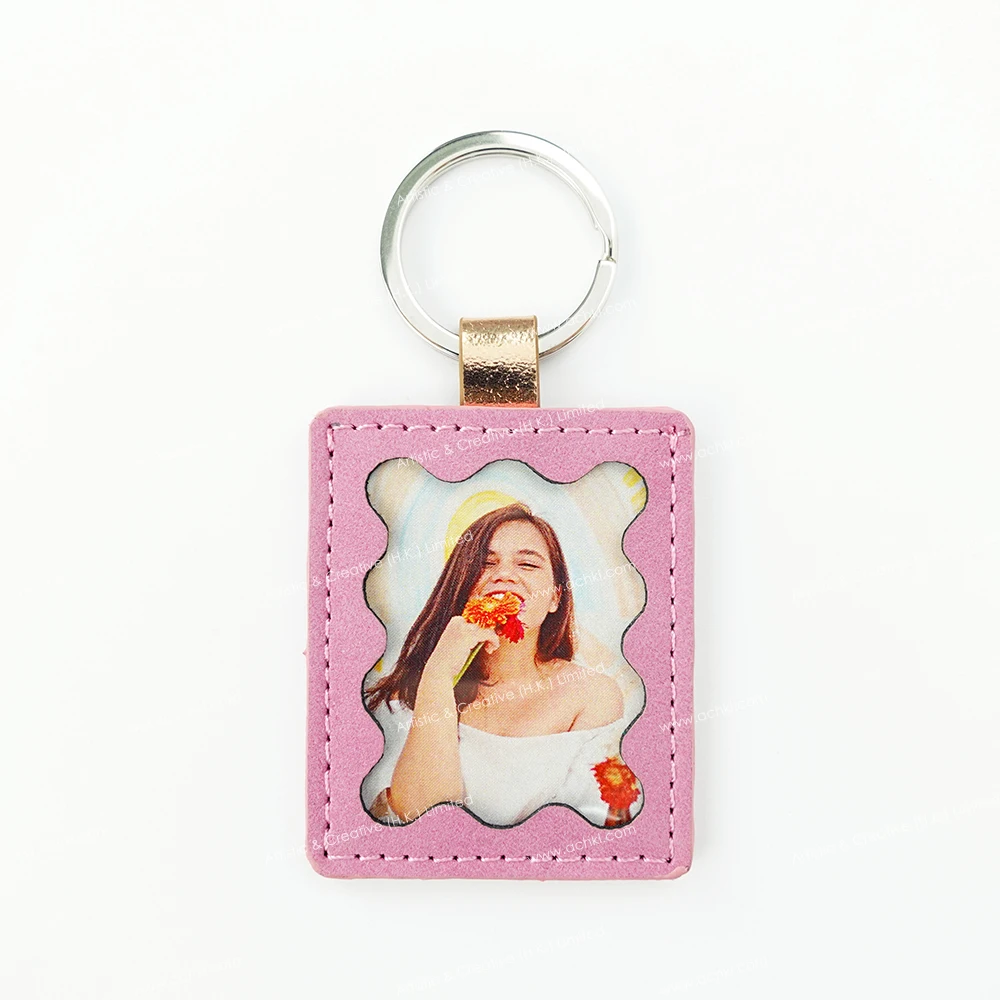 Паспорт фото забавный двухцветный подходит две фотографии искусственная кожа лучшего качества брелок для ключей