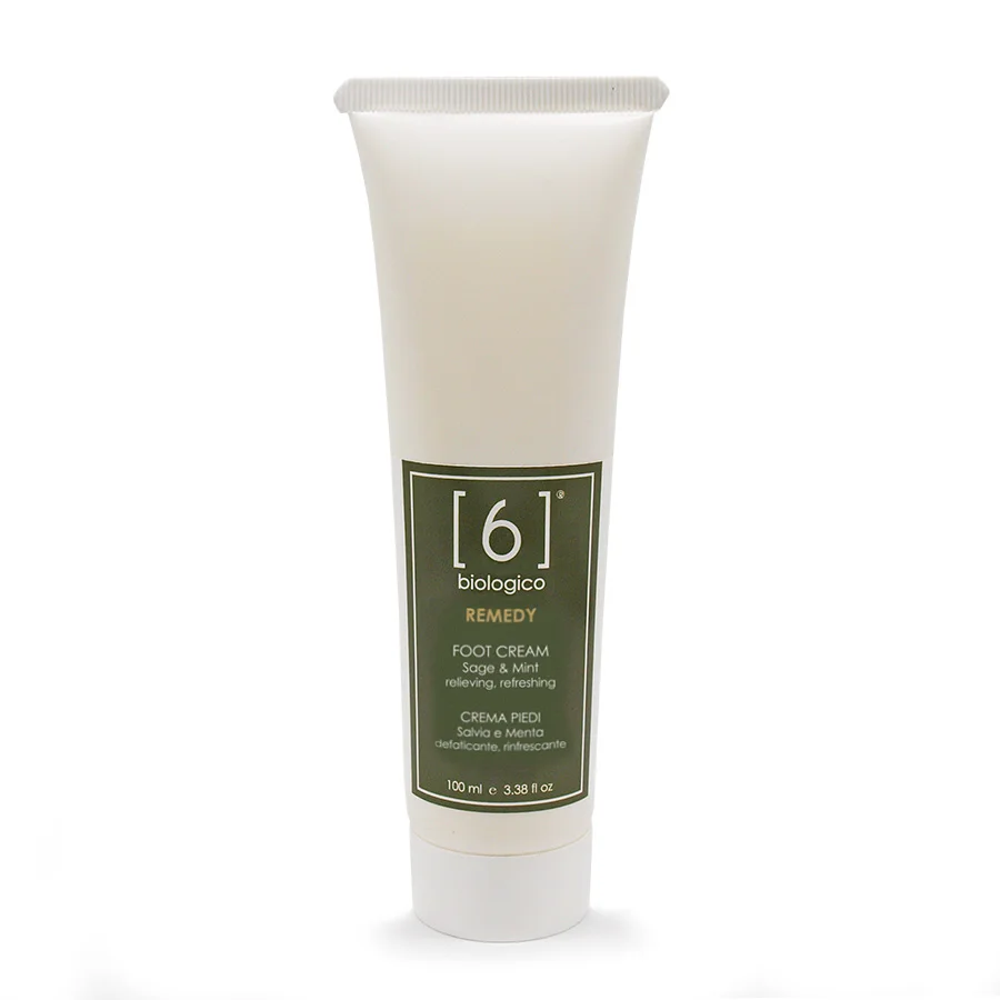 Organic Foot Cream with Sage and Mint - Relieving and Refreshing- Made in Italy