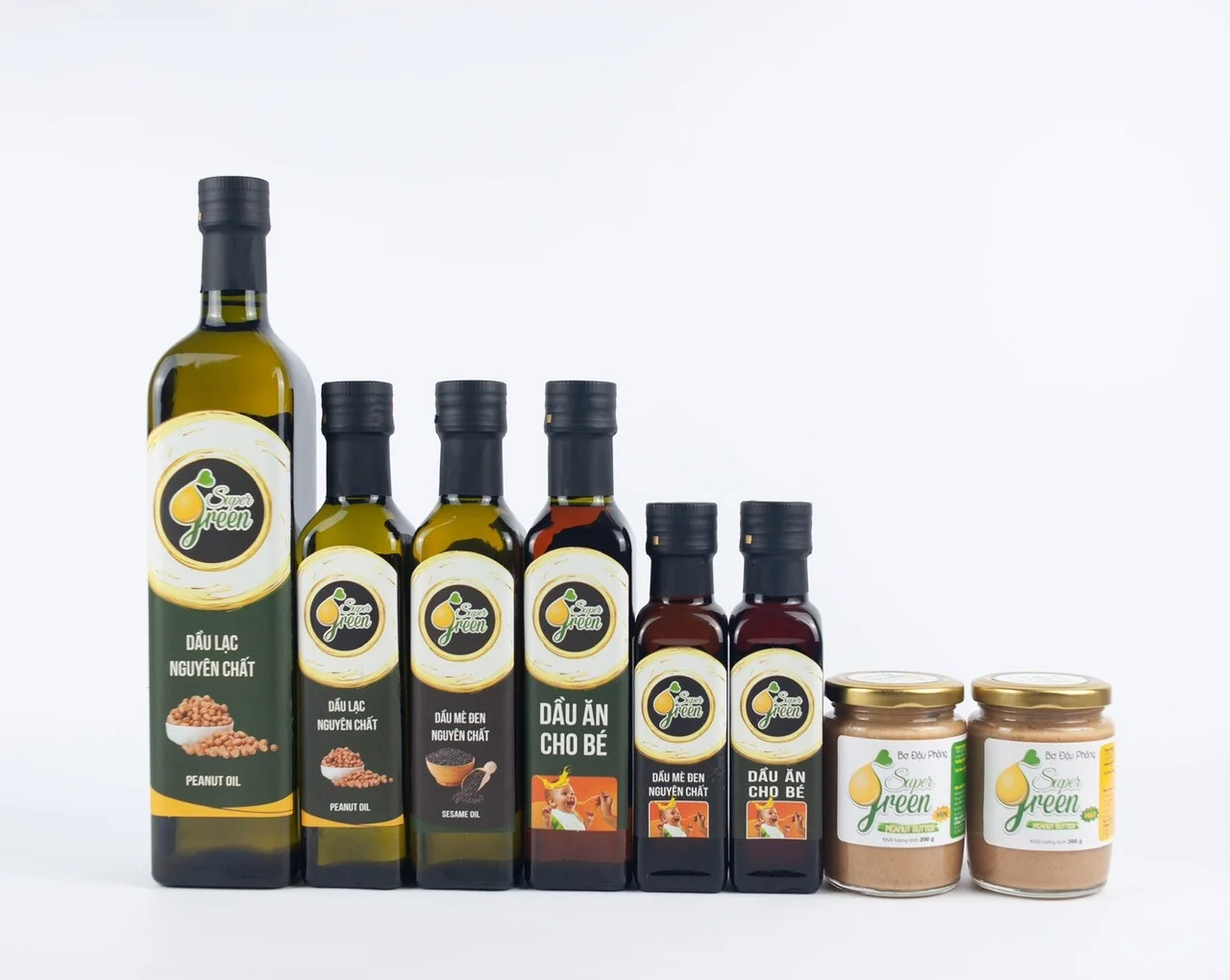 Комбинация 2 бутылки супер зеленый чистый черный кунжутное масло 100 мл растительное оптовые