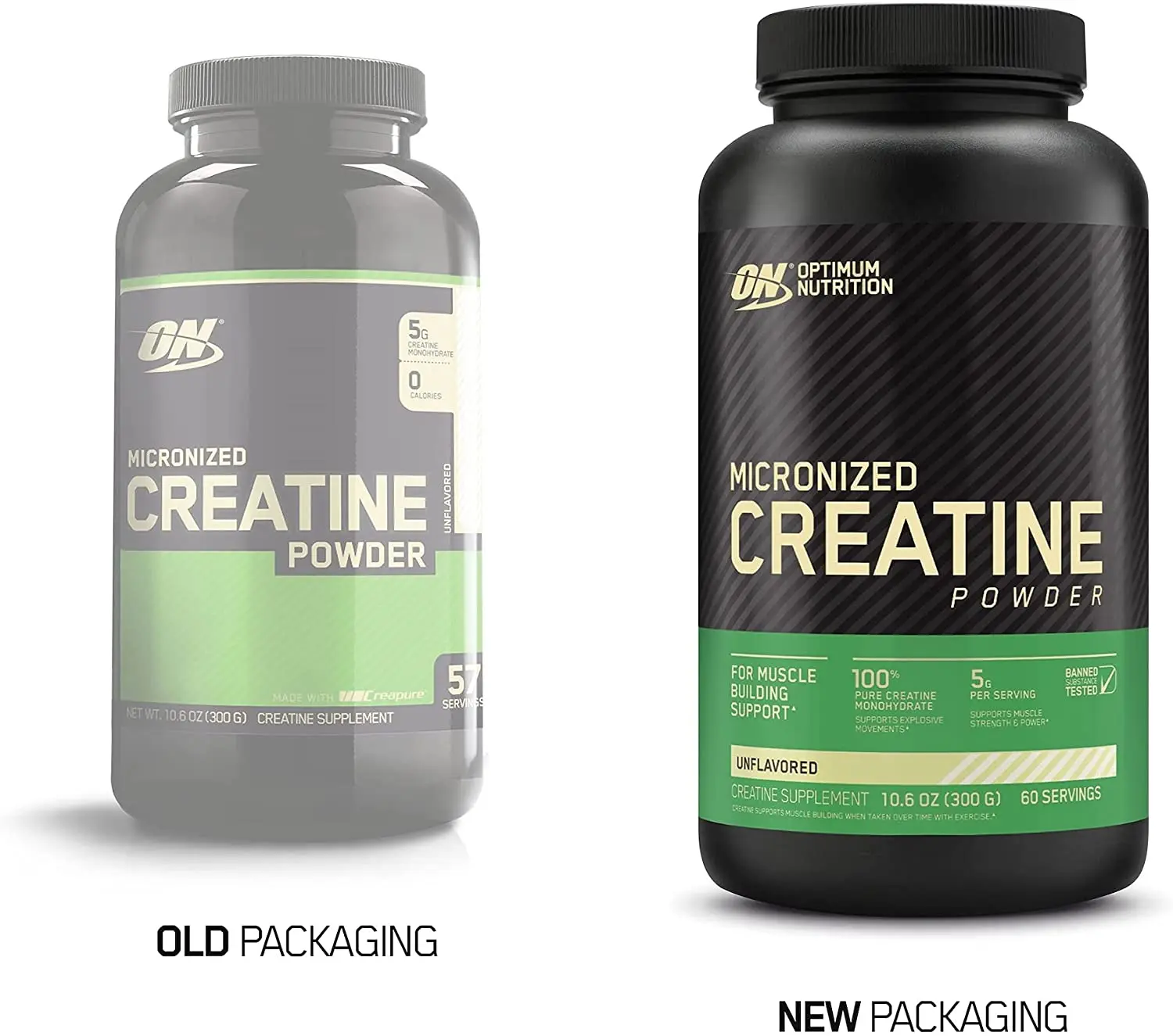 Micronized Creatine Monohydrate Capsules Optimum Nutrition 2500mg