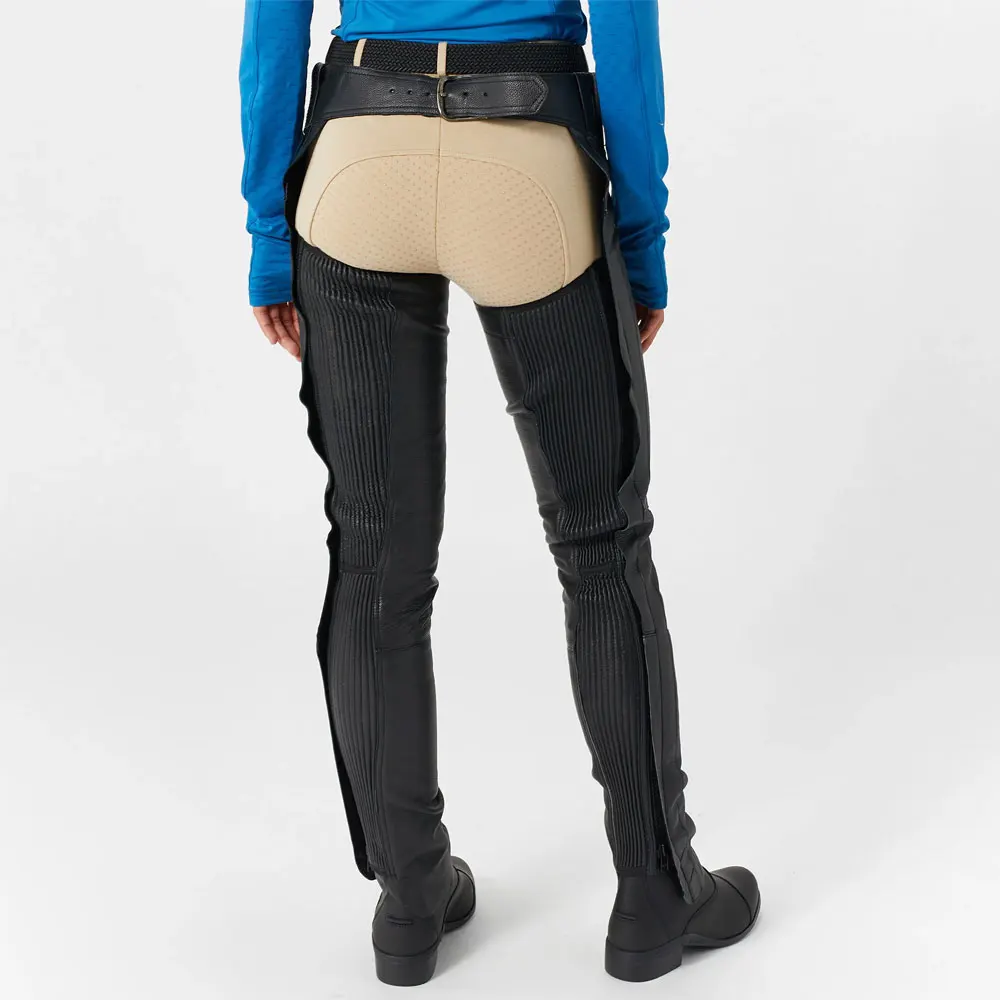 Full Chaps Black Leather Horse Riding Adults Fashion Wears Different Designs Different Colors