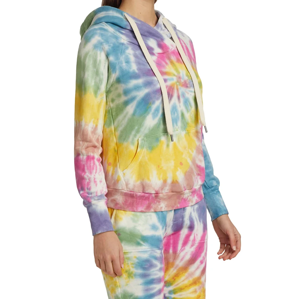 Street Wear Women Tie Dye Winter Hoodies
