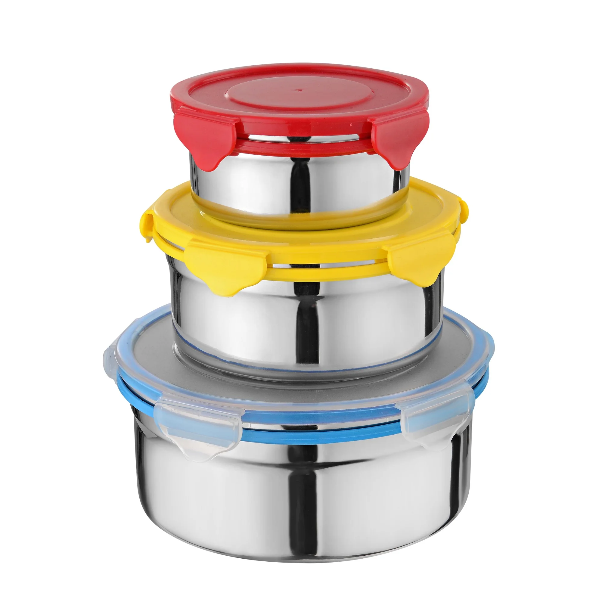 Cheap Colorful Stainless Steel Set Salad Bowl Nested Bowl Cake Mixing Bowls Silicone With Lid Food Container