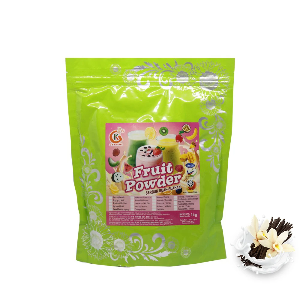 Factory Wholesale Malaysia Food & Beverage 1kg Food Ingredients Vanilla Powder for bubble tea