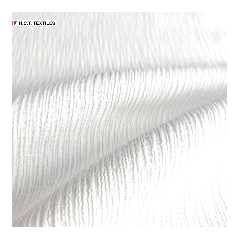 Высокое качество древесной коры текстура белая 230g 100% полиэстер Механическая эластичная: ткани для мужских