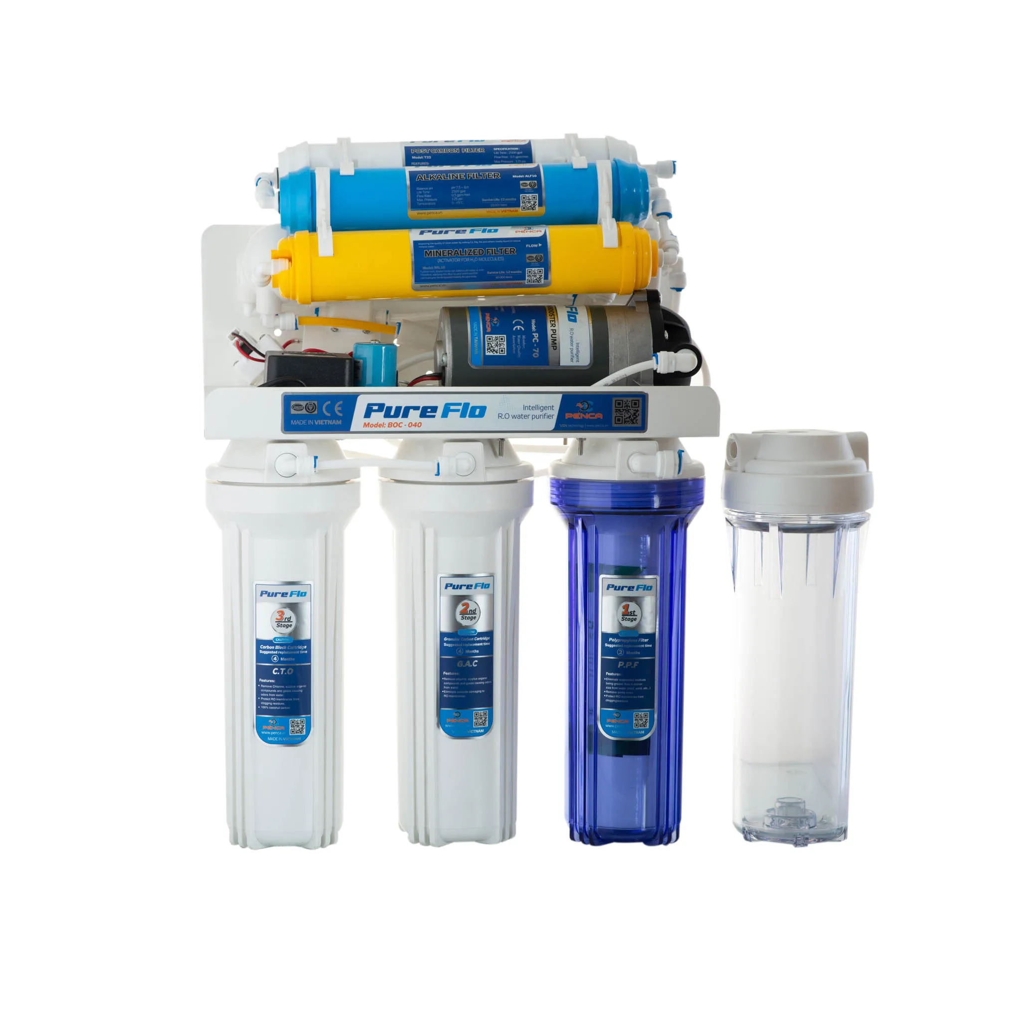 Высокое качество 8 комплектов в партии этап щелочной воды при помощи обратного осмоса фильтр для дома