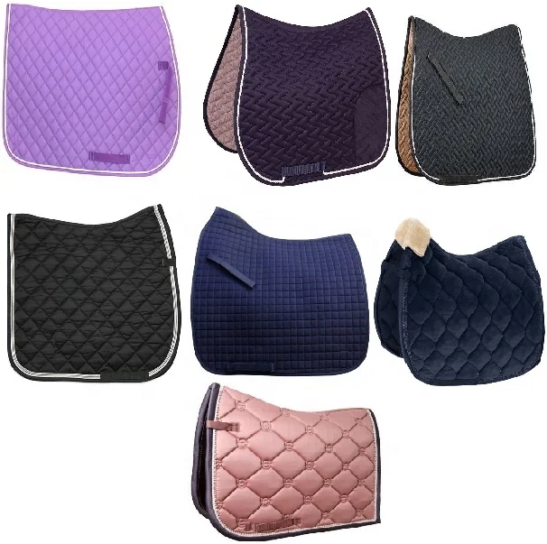 Dressage Classic Velvet Crystal Durable Horse Saddle Pad