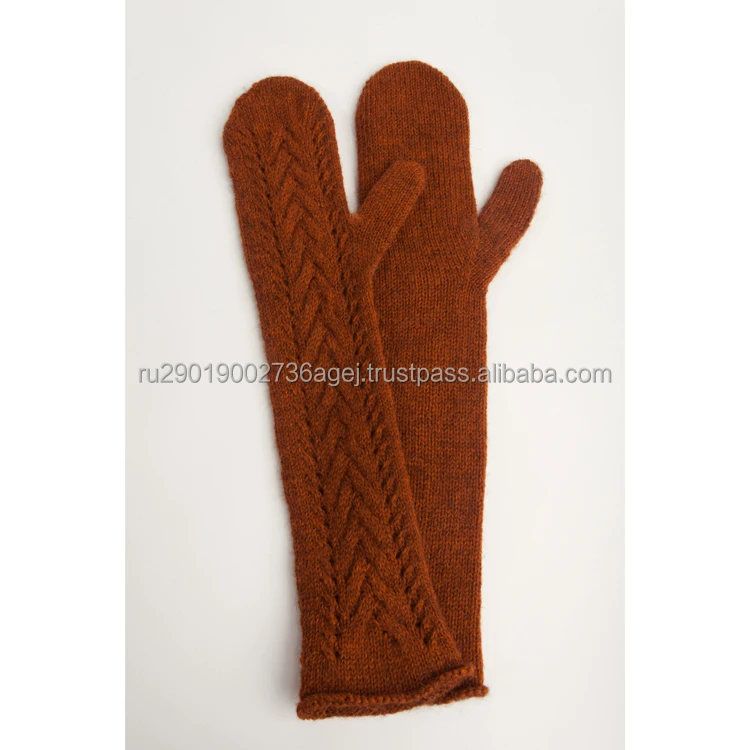 Высококачественные Женские Вязаные варежки для зимы Ручная работа в традиционном стиле оптовые цены шерстяные варежки