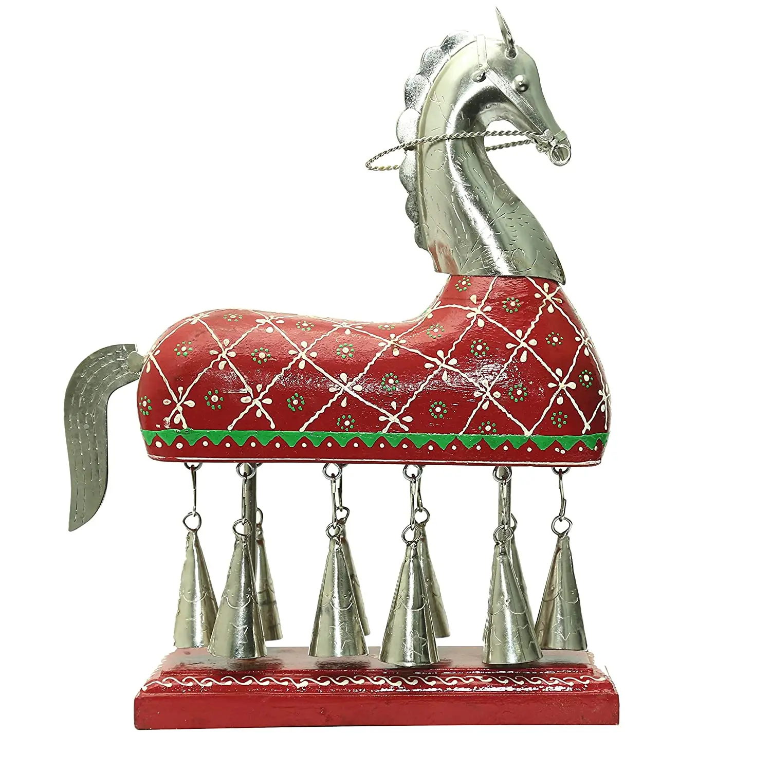 UNIQUE TEN BELL HOURSE TABLE DECORE Newest Amazon Hot Selling Custom  Decorative Metal Luxury Party Office Home Table decoration