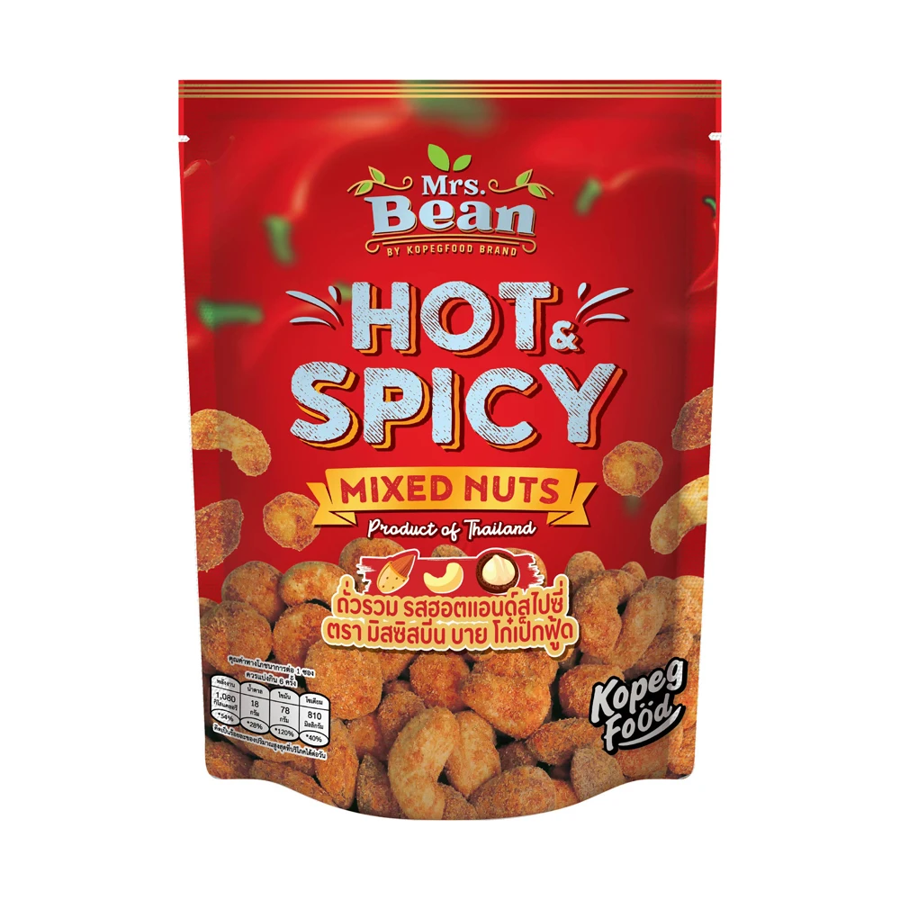 Тайские Горячие и острые смешанные орехи Mrs.Bean закуска премиум Продукт из