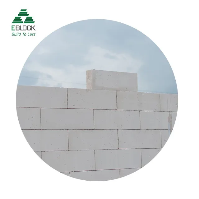 AAC E-Block Viet Nam твердый бетонный настенный блок с гипсовой полой пористостью газобетонного