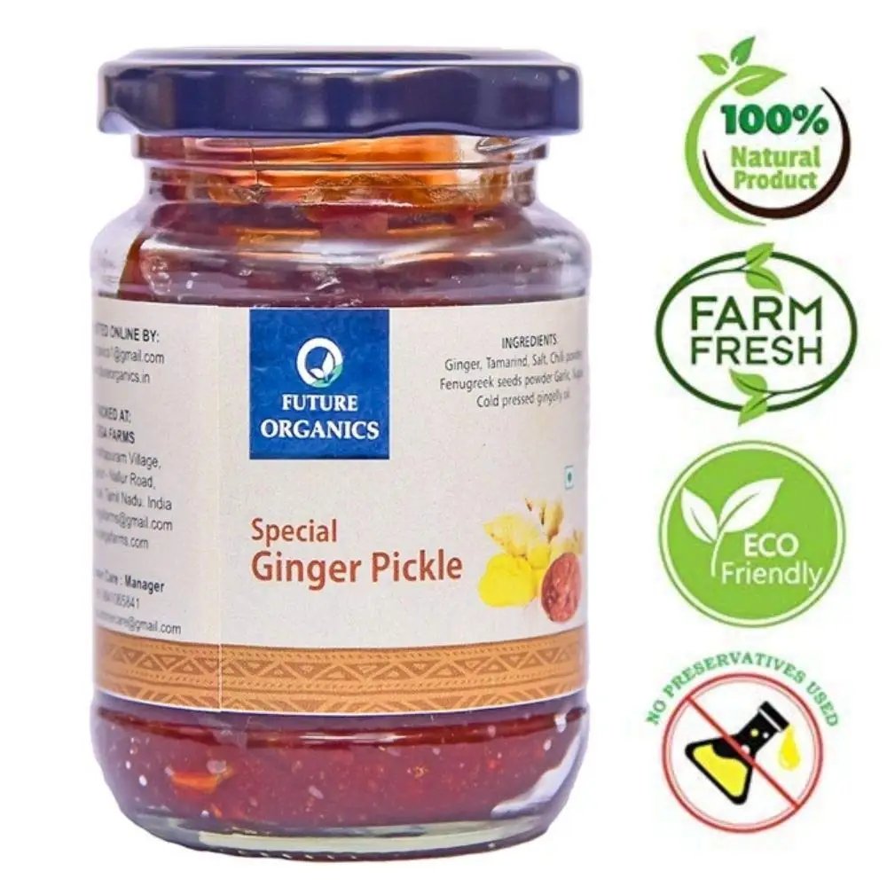 High On Demand Special Ginger Pickle 100% Standard Quality Achar with Homemade Taste and Pure Natural Healthy Ingredients