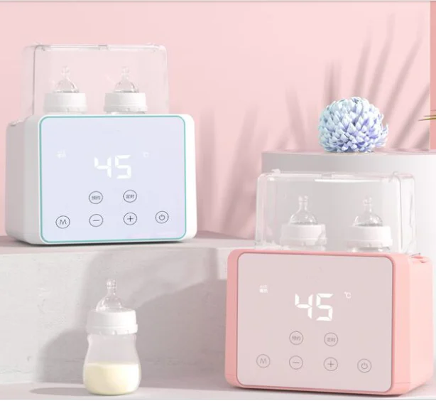 Double bottle warmer LCD display touch control baby bottle warmer and sterilizer bottle heater food heater
