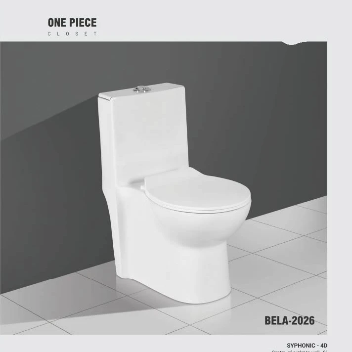 Высококачественный цельный керамический туалет с П & с ловушкой, белая глазурованная с фурнитурой, сифон с промывкой и крышкой сиденья, индийское производство