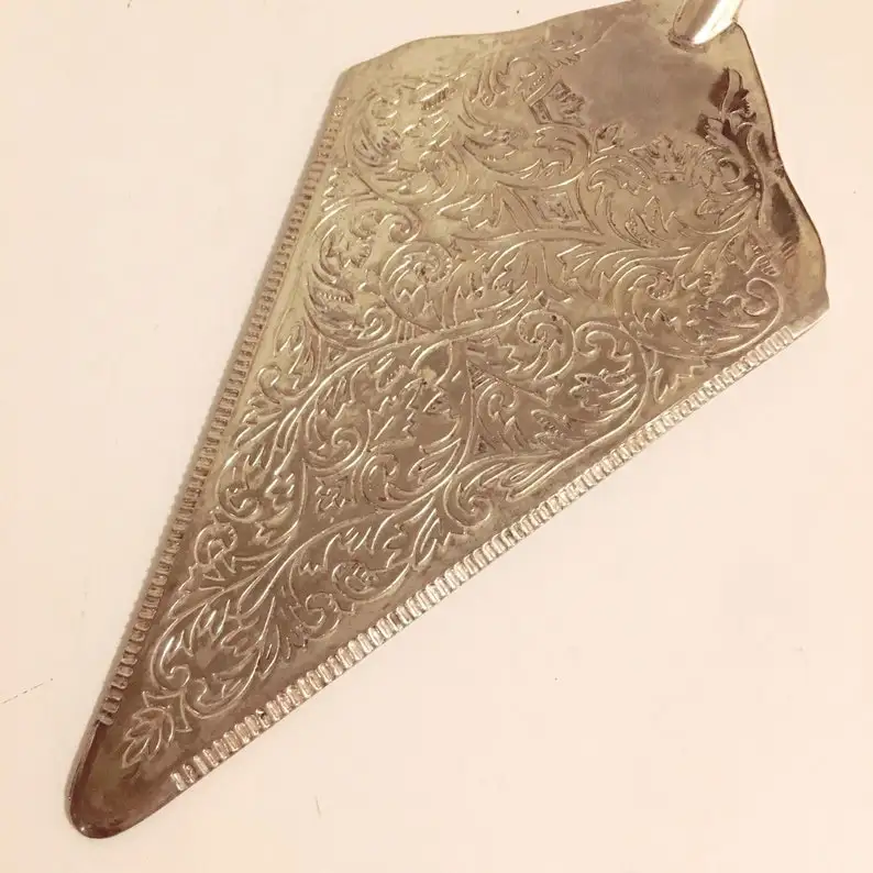 Antique Design Gold Plated Cake Pie Server Set Top Quality Gold Color Cake Set Muffin Cutlery Server Kitchen And Dining Ware