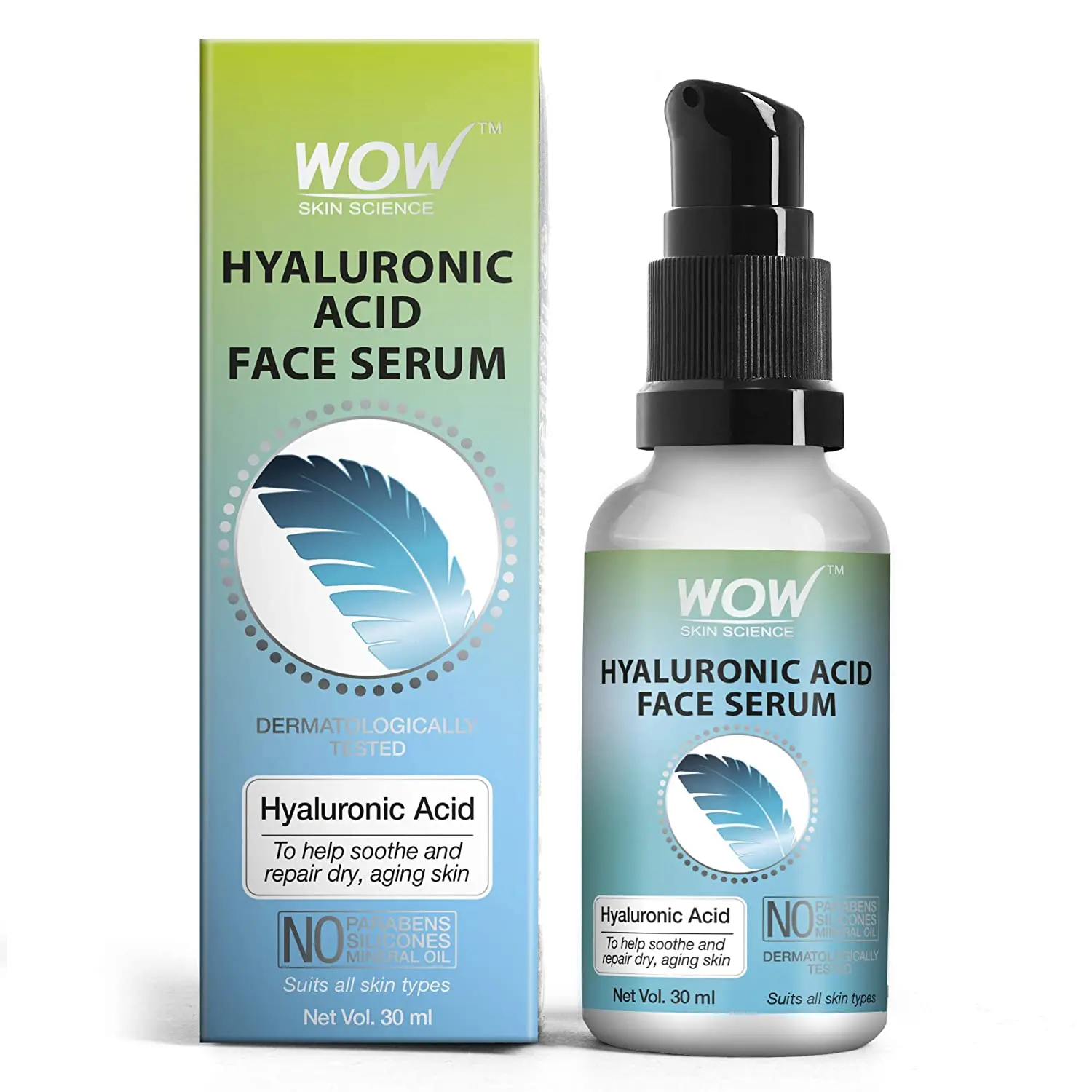 WOW Skin Science Aloe Vera with Hyaluronic Acid Witch Hazel Extract Green Tea & Calendula Hydrating After Sun Soothing