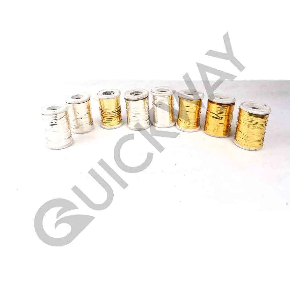Gold and Silver French Bullion Wire For bullion Wire Flat embroidery Work