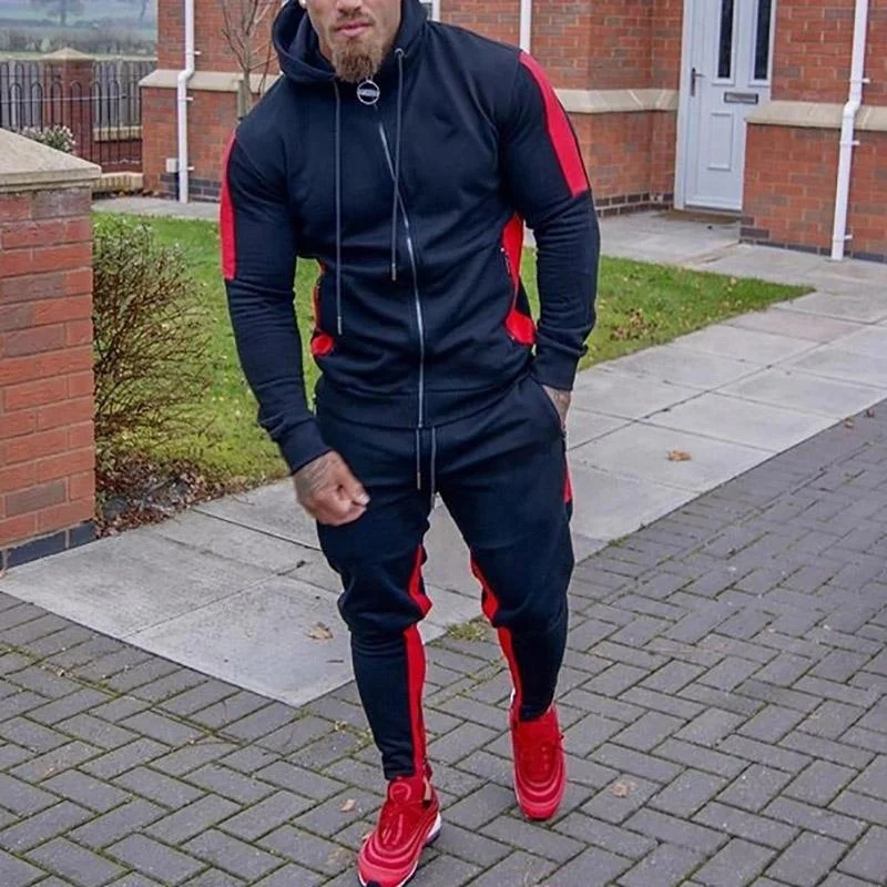 New style wholesale sports custom tracksuit/ Men Sweatsuit/ Custom made Men Jogging Suit
