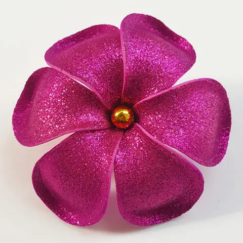 Premium Product of Plumeria Frangipani Foam Flower with glitter color