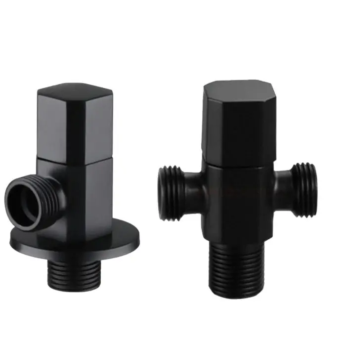STOCCO brass copper black angle valve for Kitchen bathroom toilet Cold and hot water stop valve