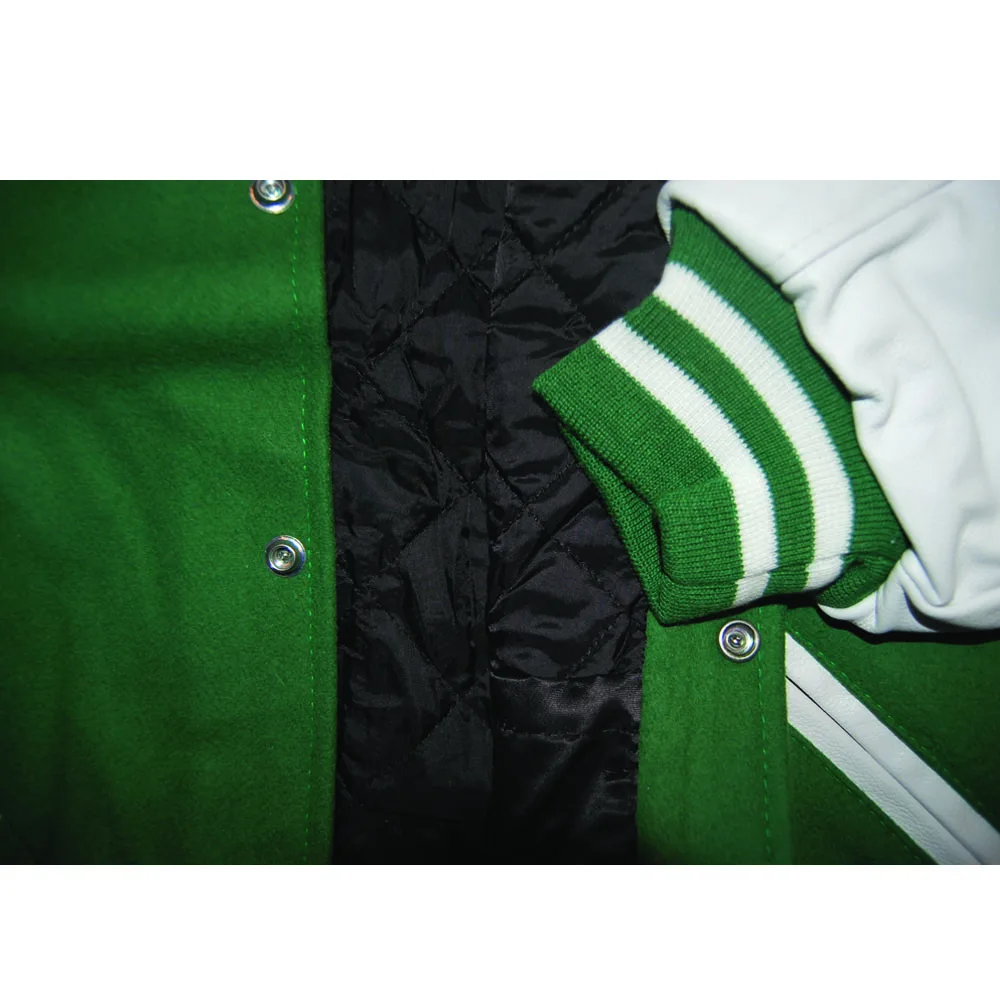 Cool Men Red Baseball Jacket Autumn Fashion Slim Black Sleeve Bomber Jacket Men Varsity Jackets