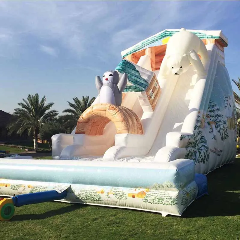 
Custom Mega PVC 15ft 17ft 18ft 22 ft 30 ft Inflatable Playground Water Slides Children Giant Inflatable Slide For Sale 