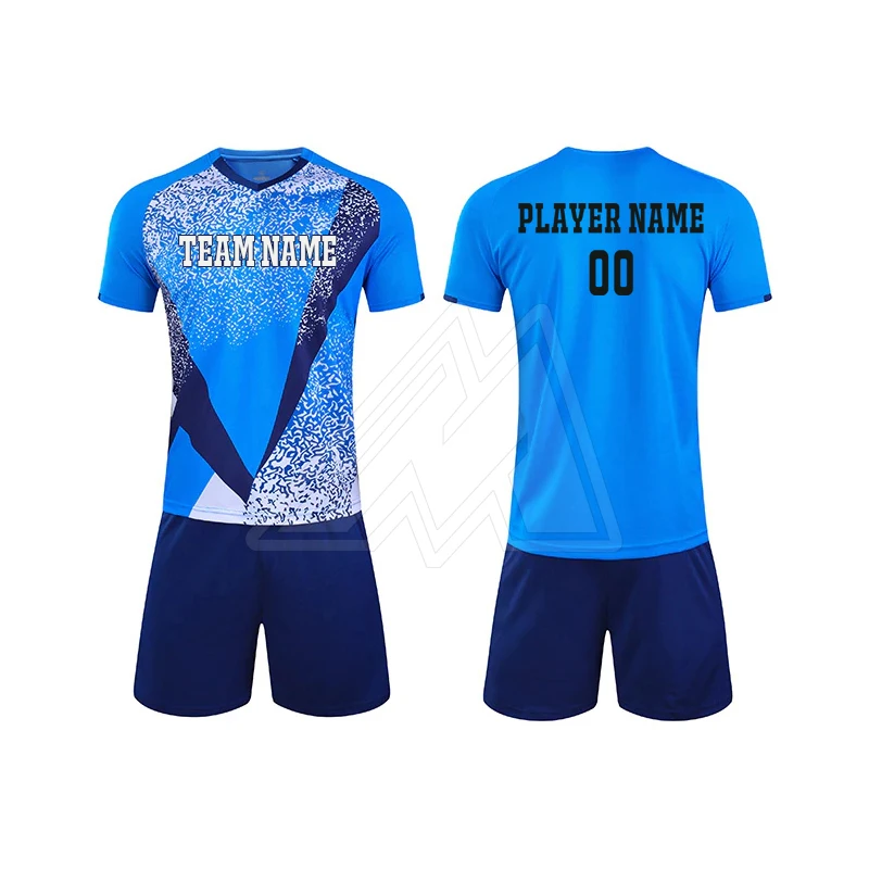Best Quality 100% Polyester Men Soccer Uniform New Design Sublimation Sports Soccer Jersey Kids Soccer Uniform Jersey Set