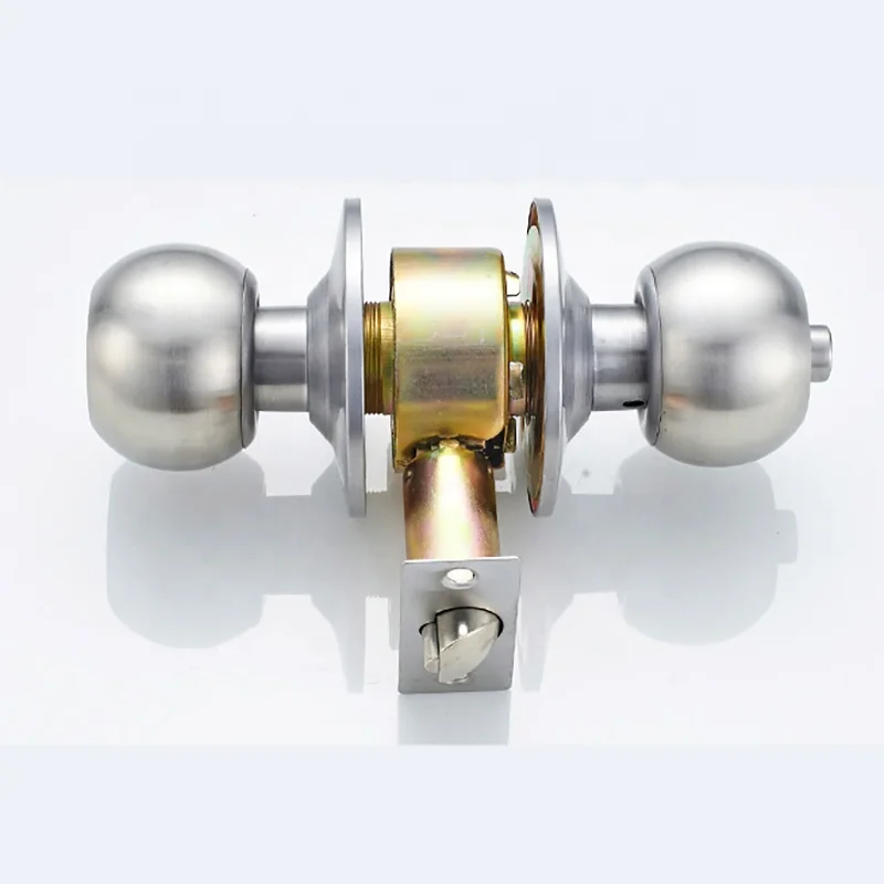 
Cylindrical Stainless Steel tubular Round Knob Lock 587 door lock 
