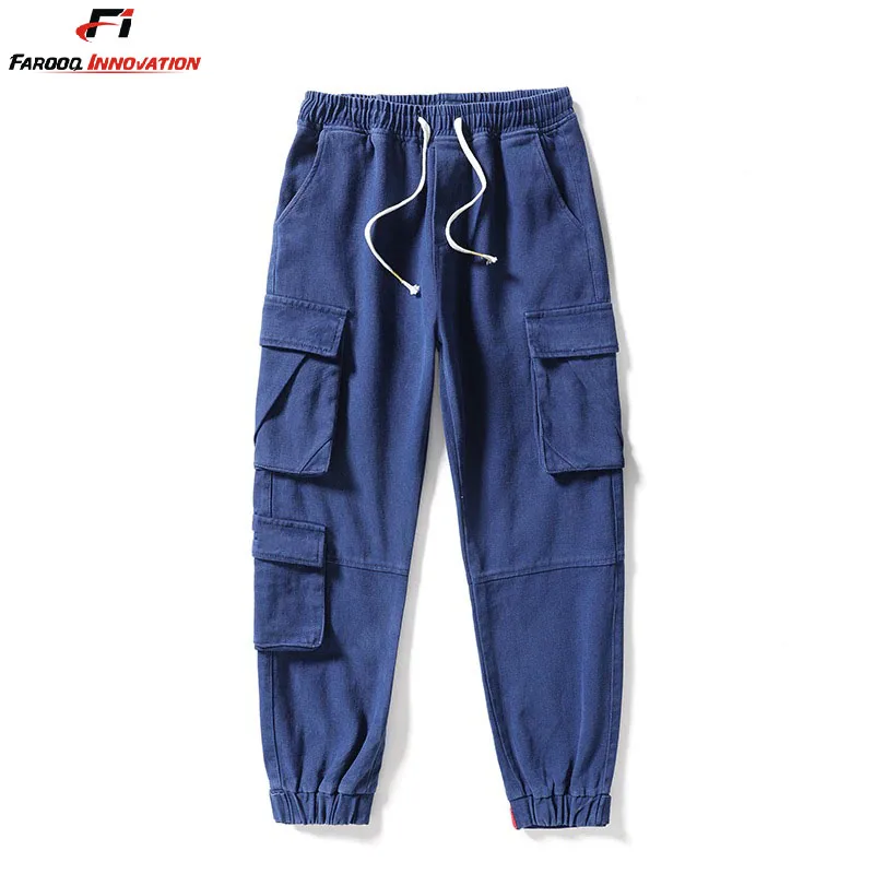  Мужские джинсы-карго большого размера новинка 2021 модная повседневная Уличная одежда джинсы со множеством карманов