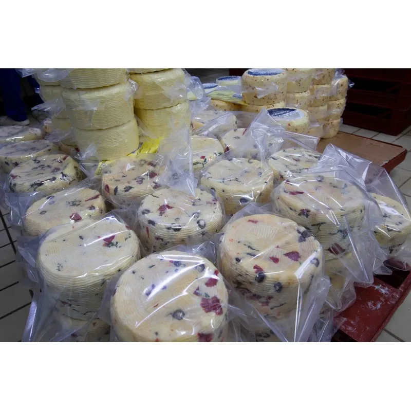 High Quality Made in Italy Caciottella semi-hard cheese with truffle 6kg vacuum pack Ready for export